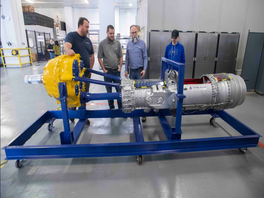King Aero Builds T56 display training engine for GSTC Aviation mechanic school